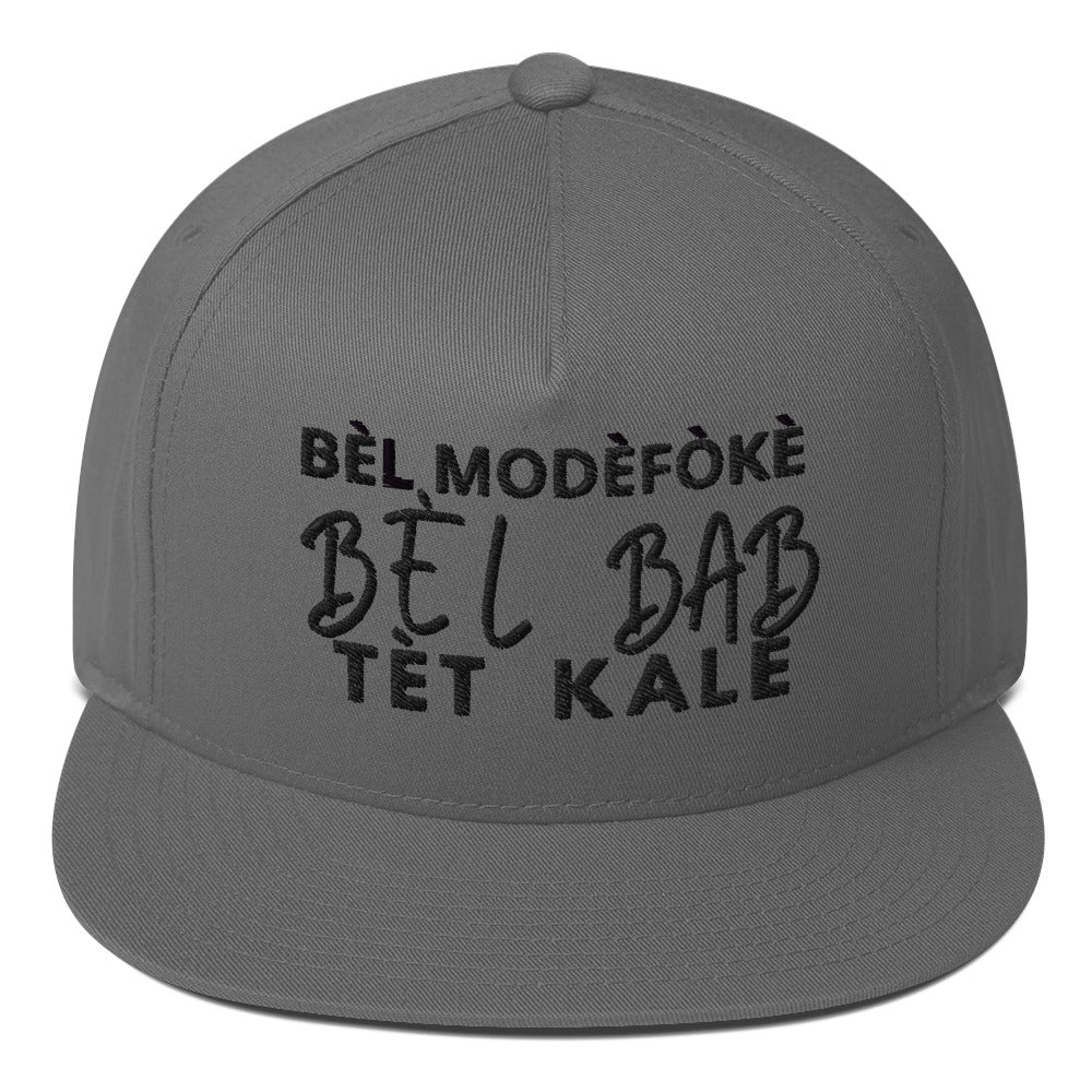 Casquette à Visière Plate ''Bèl Mòdèfòkè''