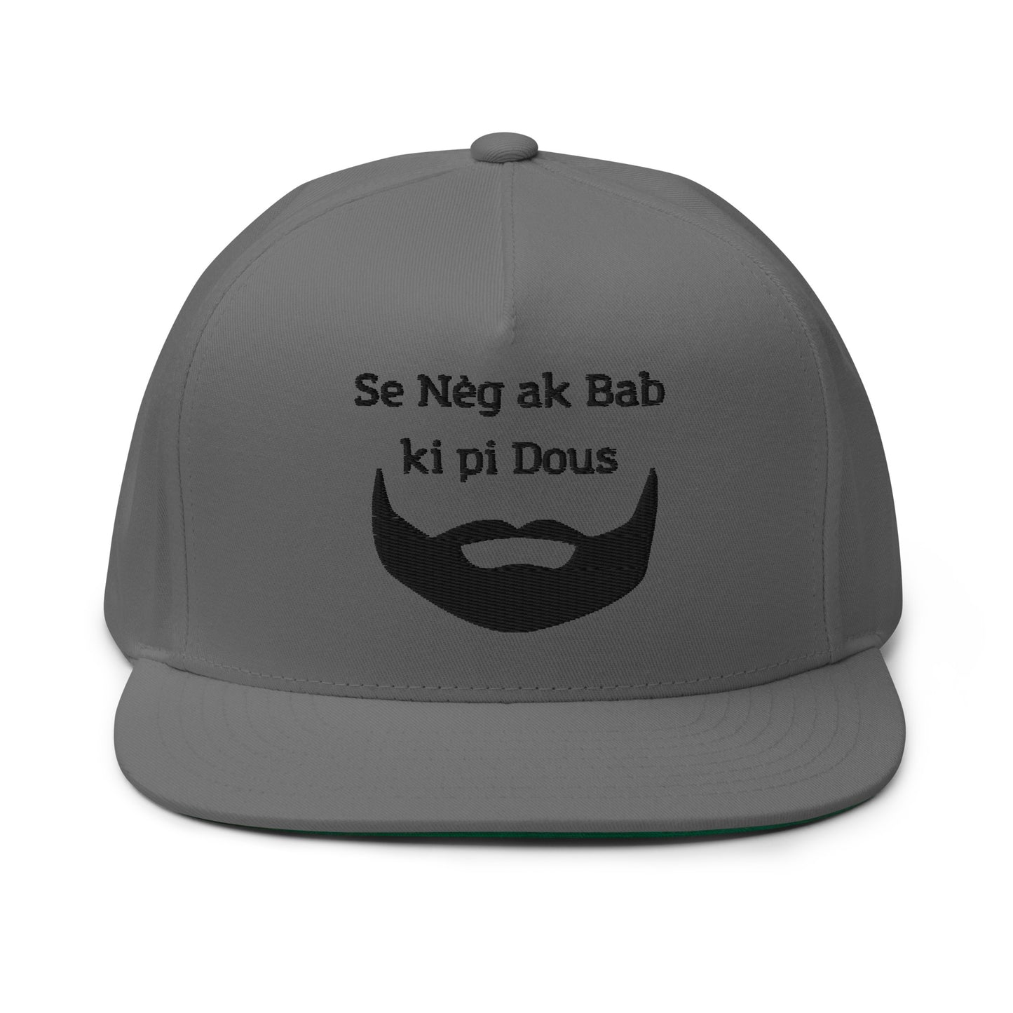 Casquette à Visière Plate ''Nèg ak bab''