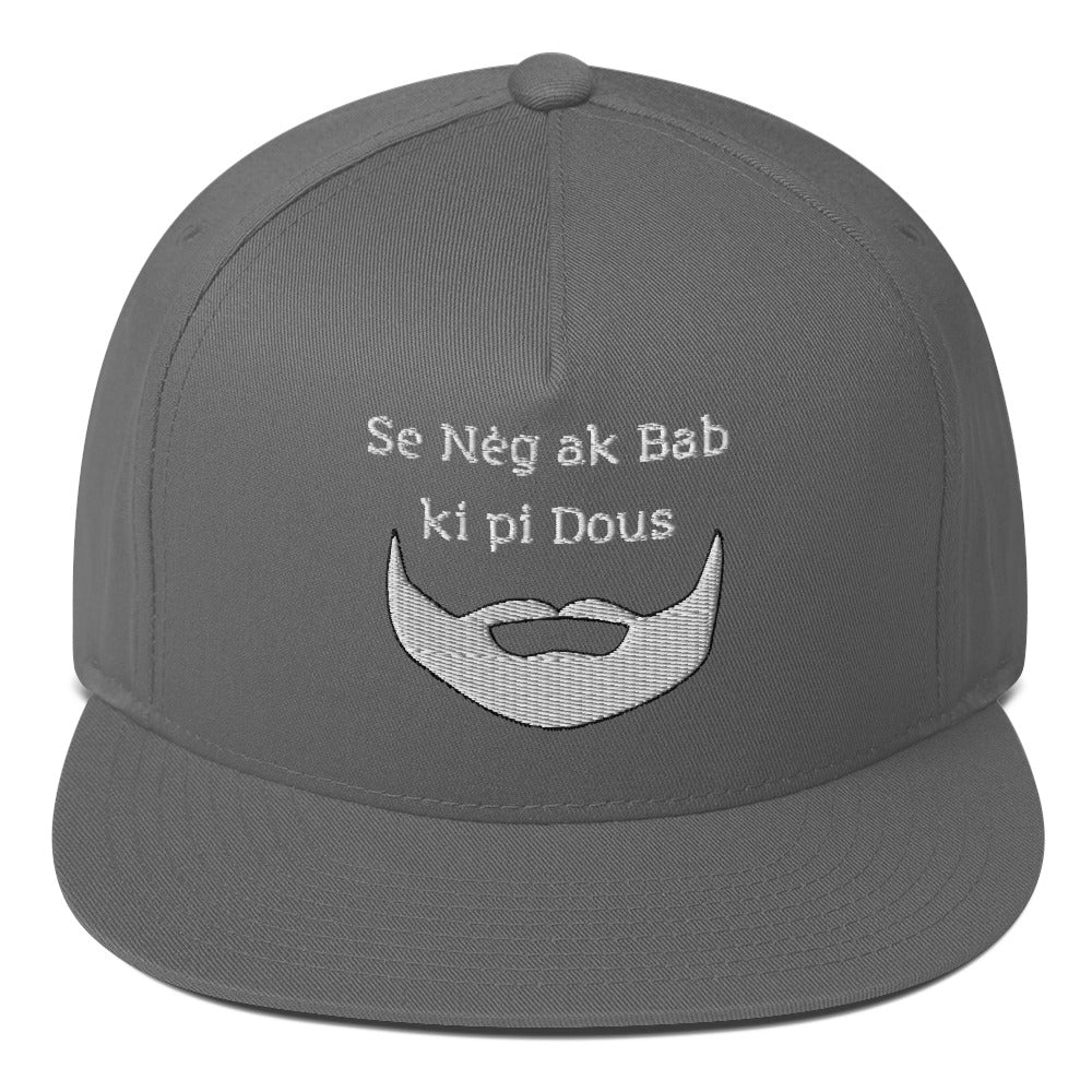 Casquette à Visière Plate ''Nè ak bab''