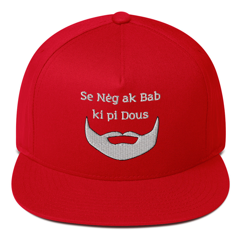 Casquette à Visière Plate ''Nè ak bab''