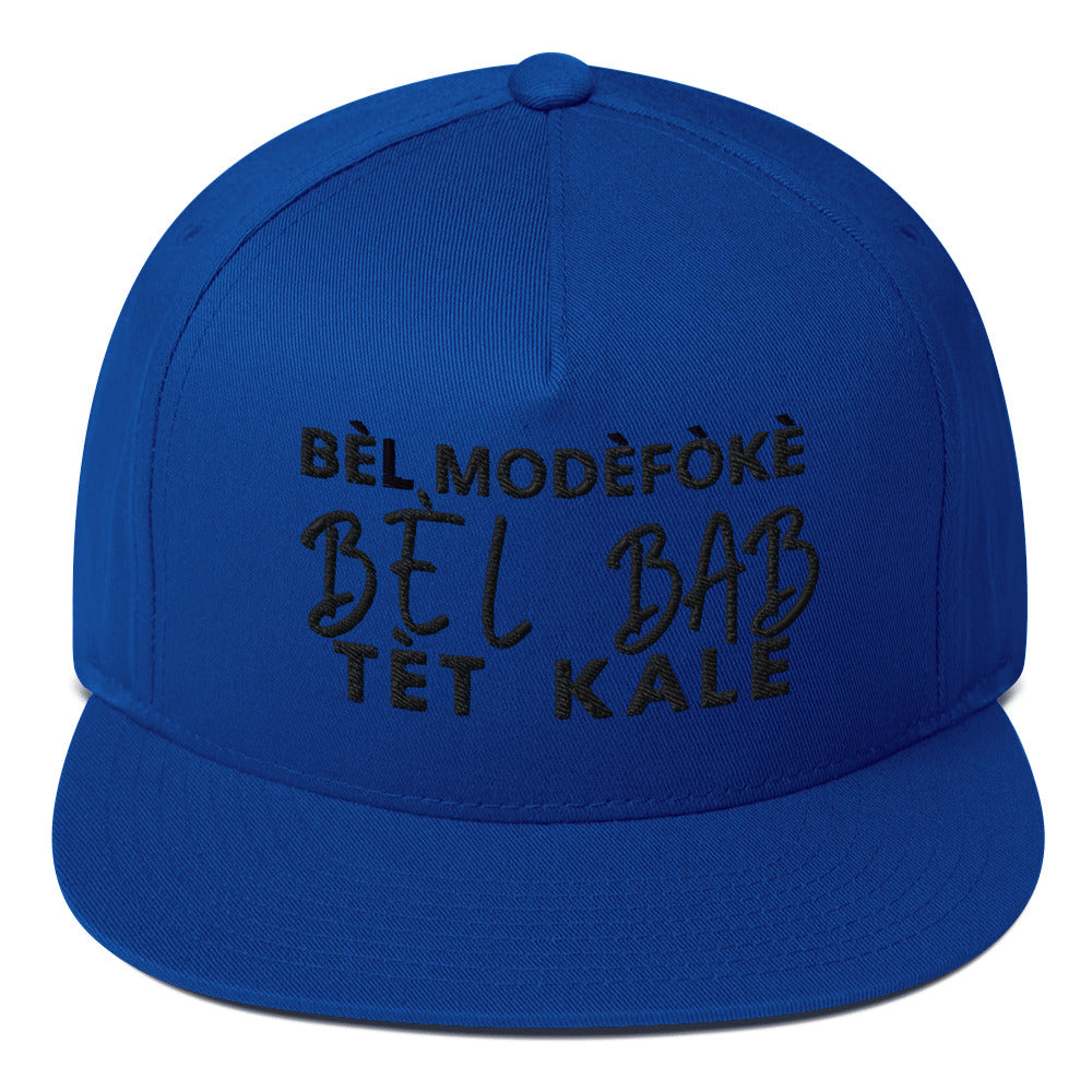 Casquette à Visière Plate ''Bèl Mòdèfòkè''