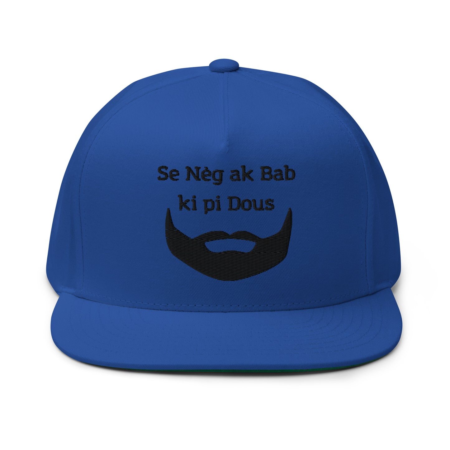 Casquette à Visière Plate ''Nèg ak bab''