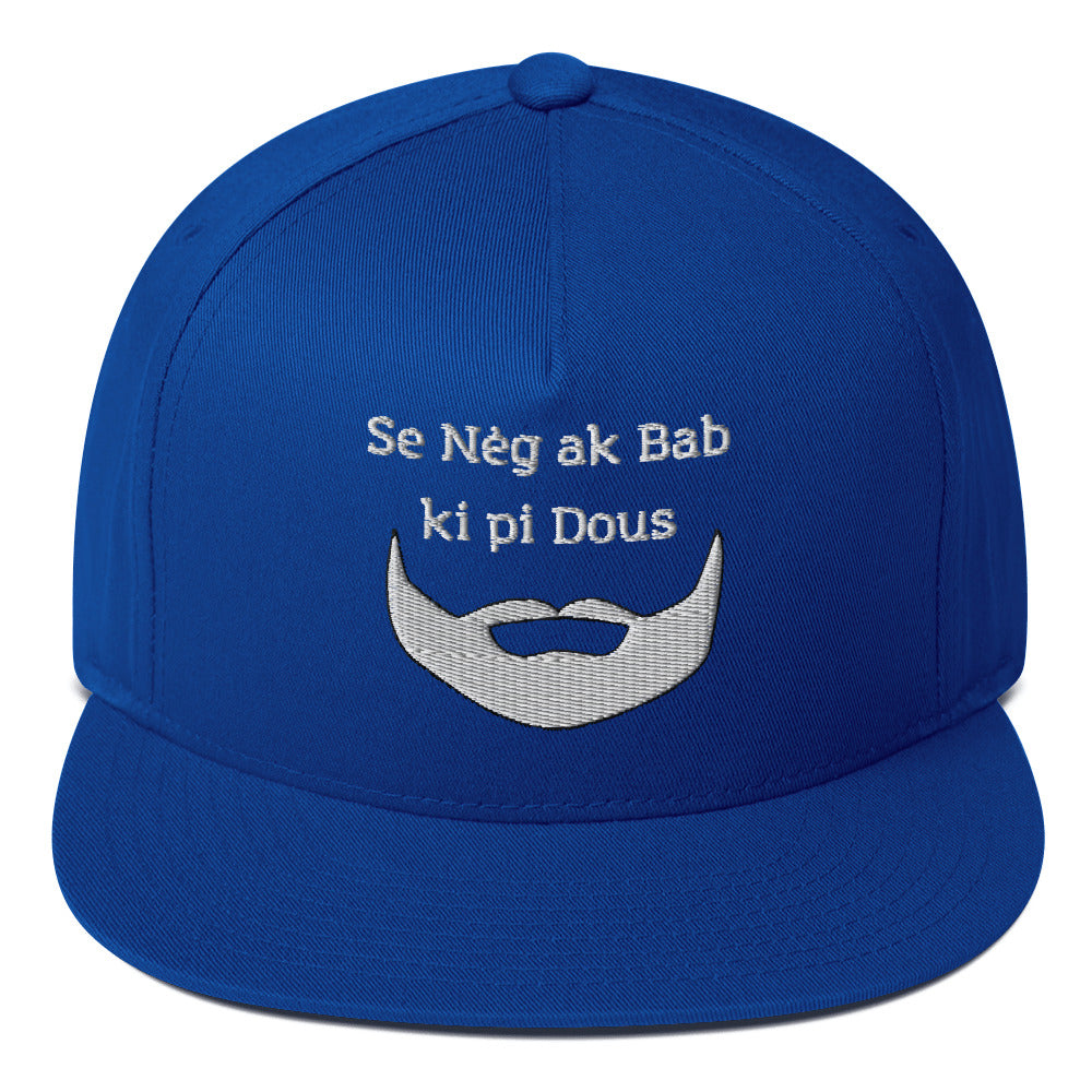 Casquette à Visière Plate ''Nè ak bab''