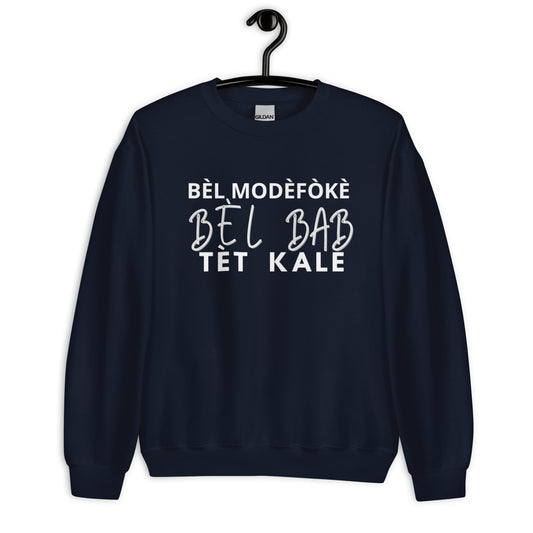 Sweatshirt Unisexe ''BÈL MÒDÈFÒKÈ''